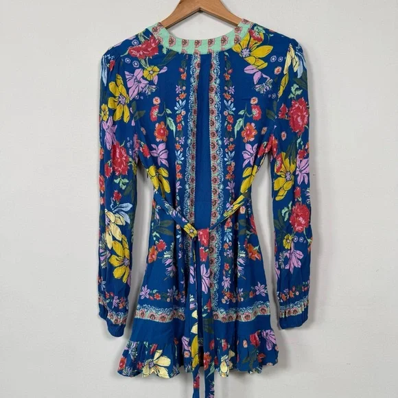 Free People Violet Hill Printed Tunic Top, Size 4, Excellent Condition! - Picture 7 of 15